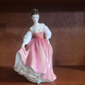 Royal Doulton "Fair Lady" Figurine HN 2835 (Coral Pink)-1962 Bone China England